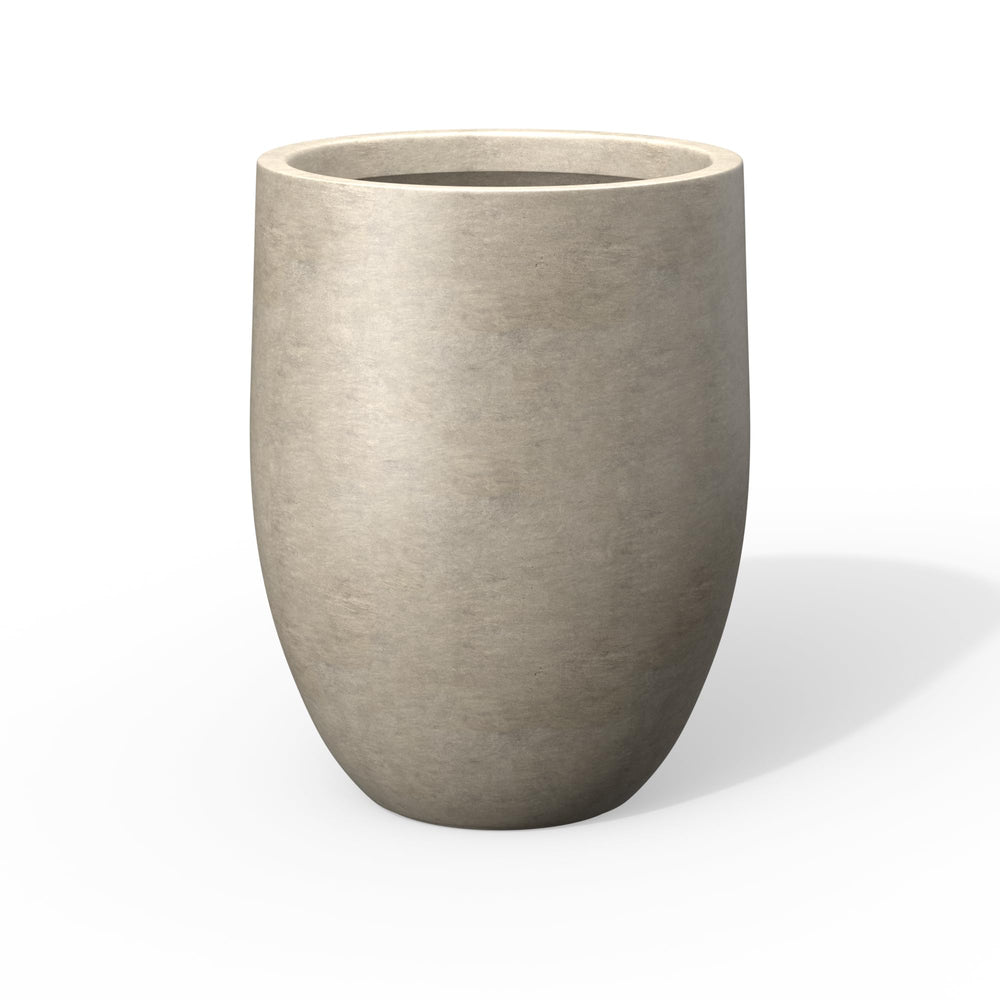 Kante front view large round planter shows modern silhouette and curb appeal