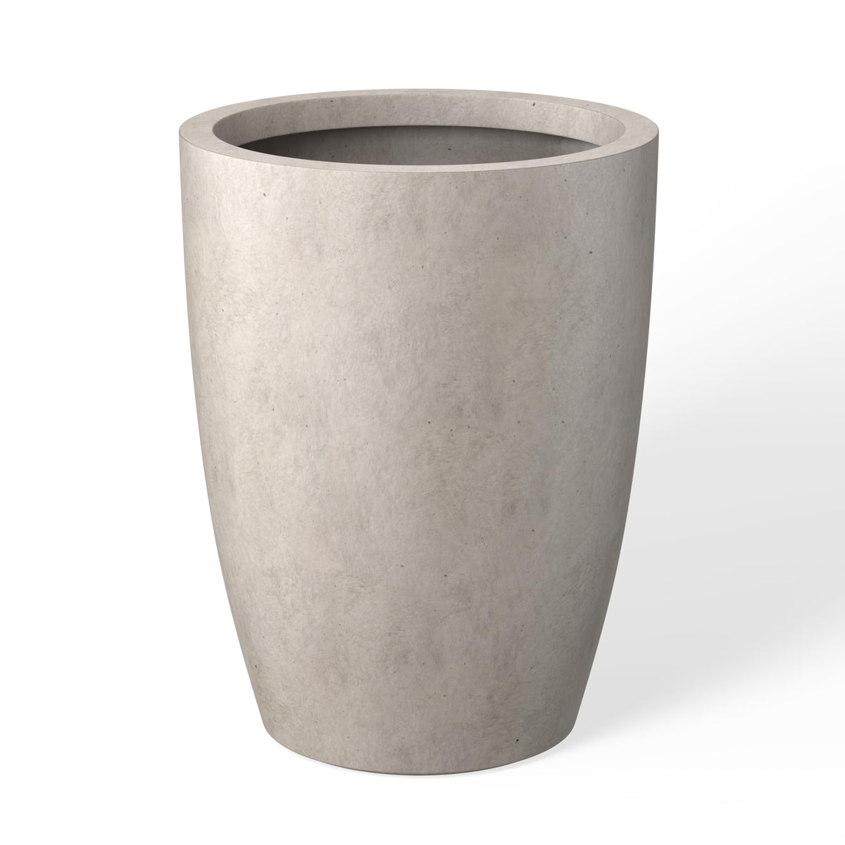 Kante front view of planter showing weathered concrete and modern appeal