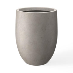 Kante front view weathered concrete planter showcasing modern curb appeal