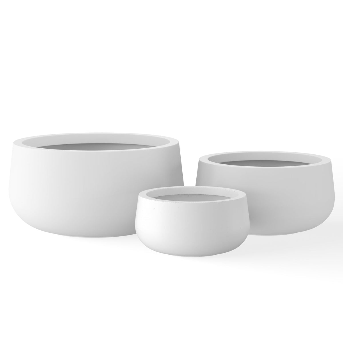 kante front view showing modern curves and pure white finish, enhances curb appeal