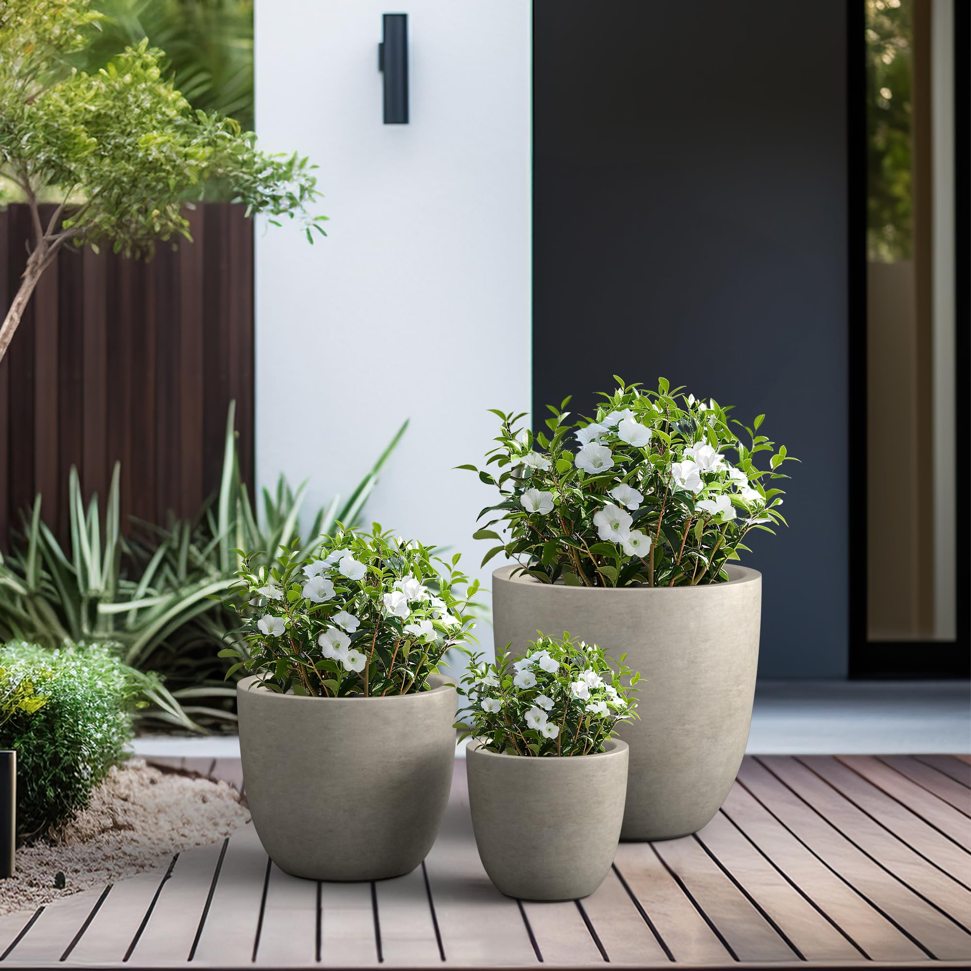 Kante on balcony with plants showing durable outdoor suitability