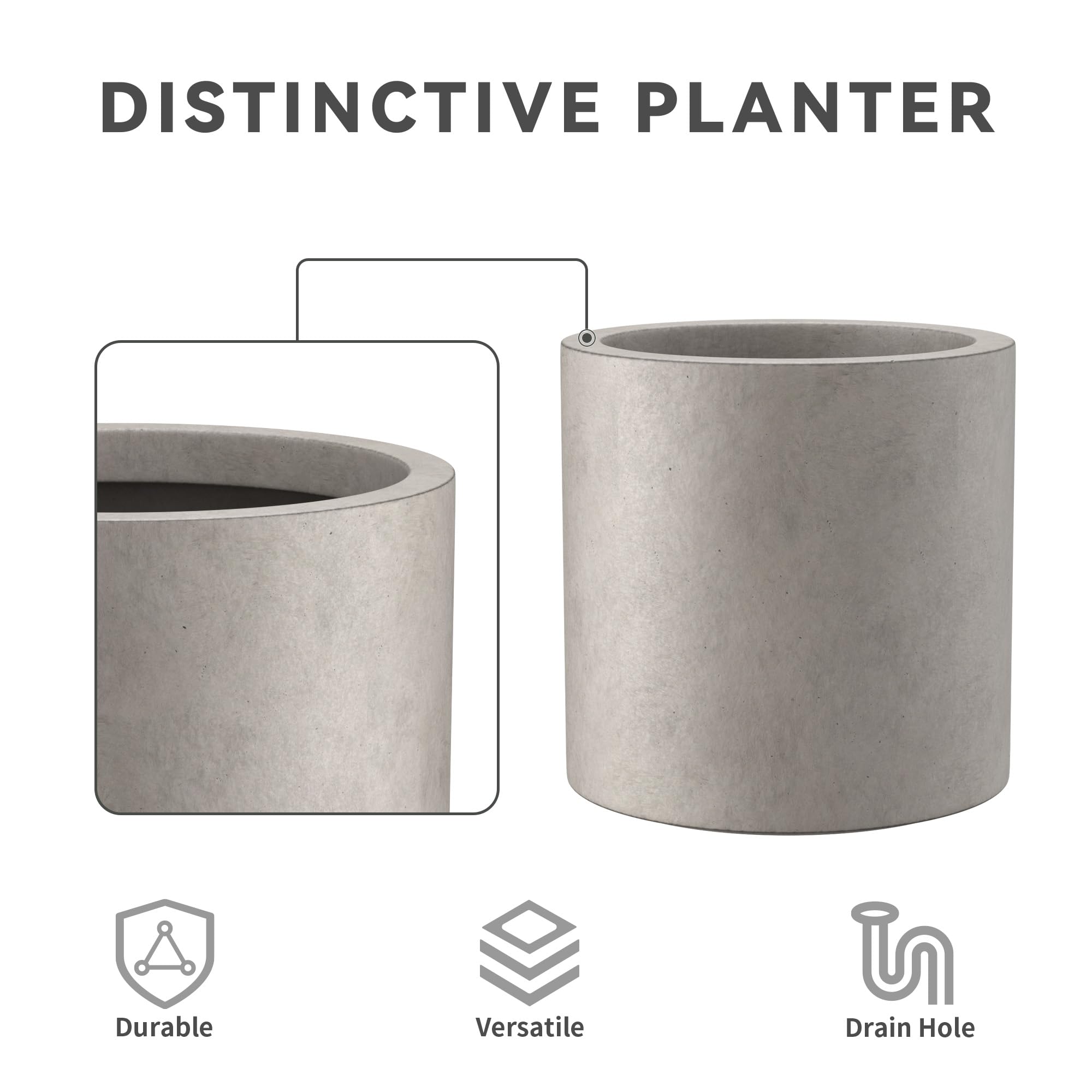 Kante planter in porch lifestyle scene enhancing curbside appeal