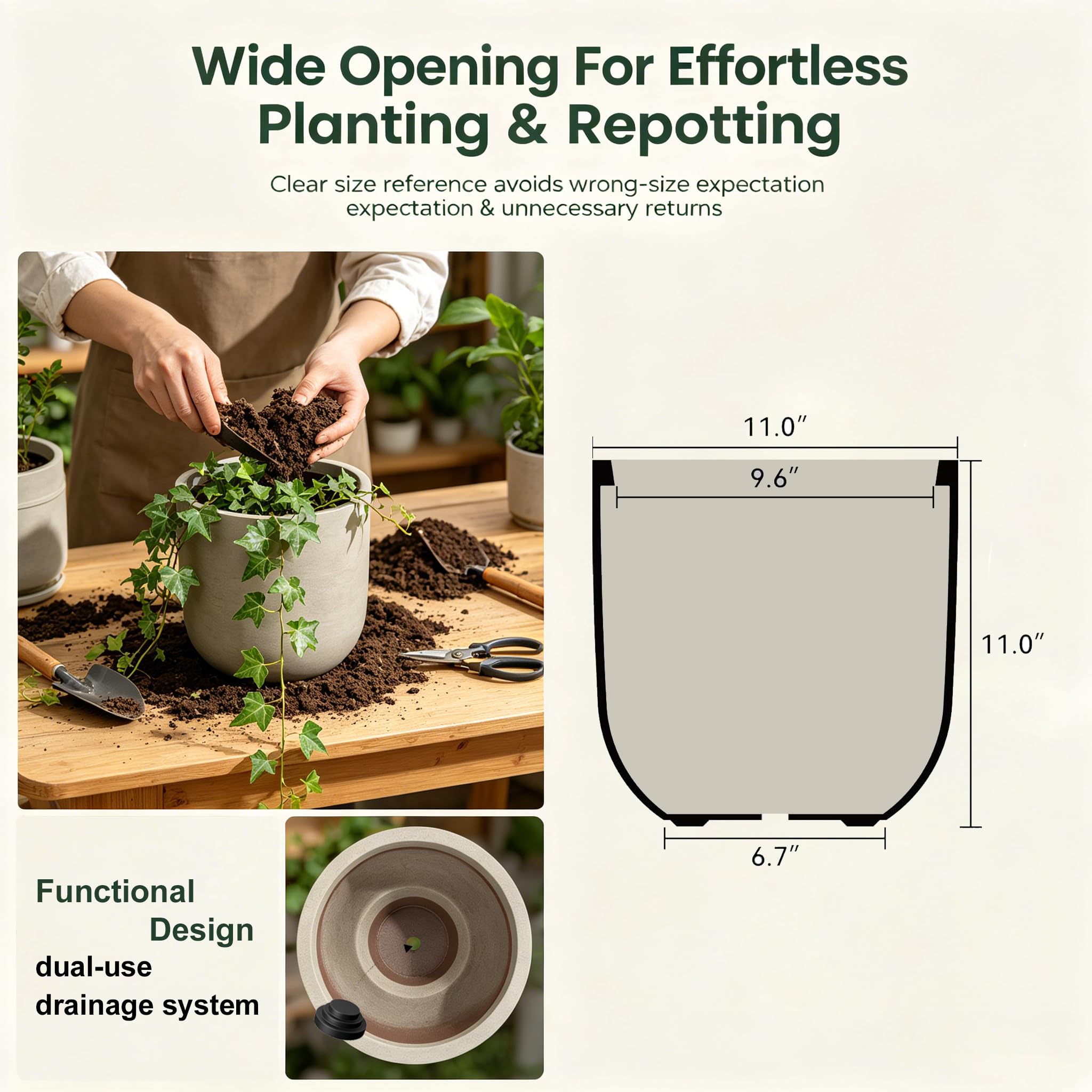 Kante secure packaging ready to ship protecting the planter during transit