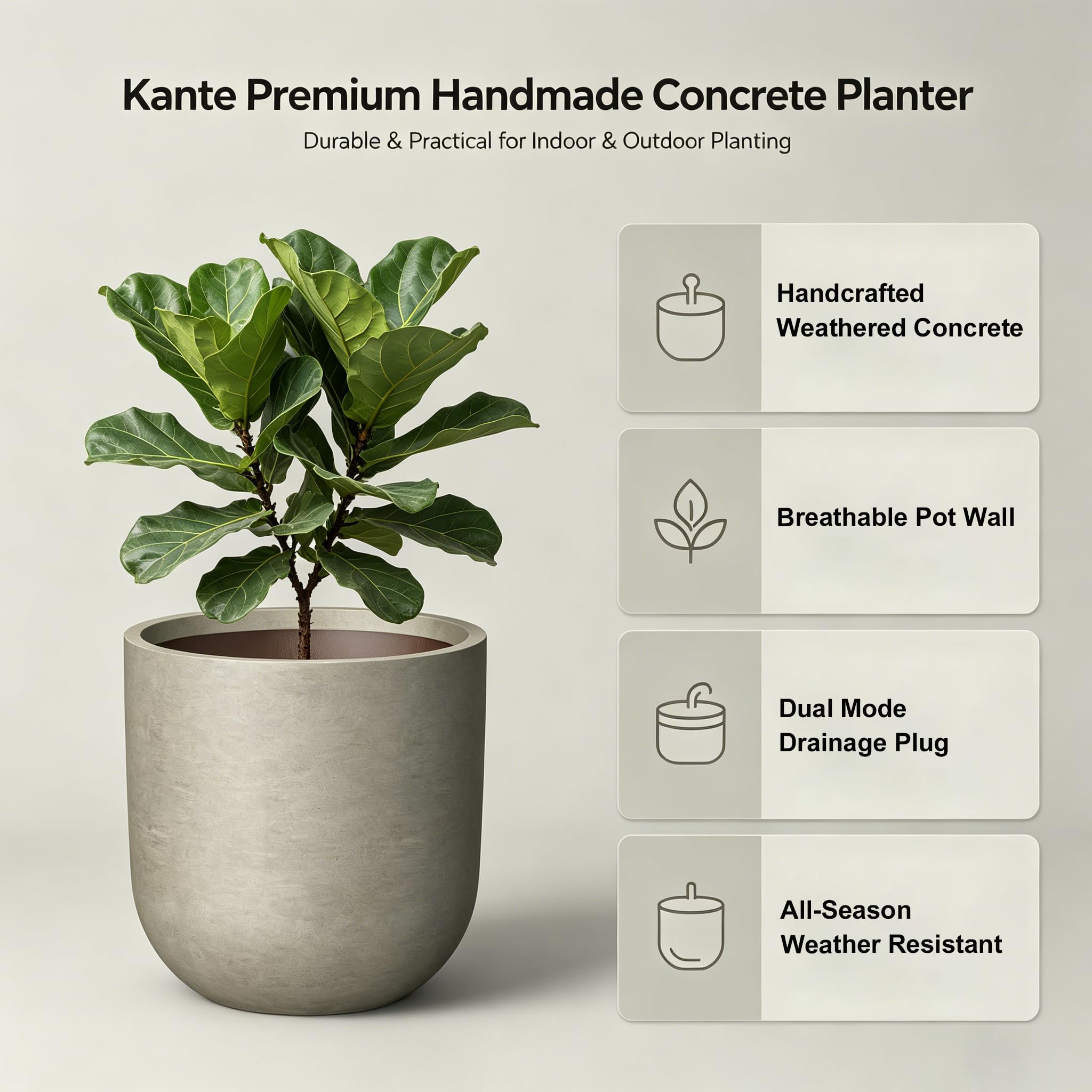 Kante painted interior detail highlighting easy-clean surface and mineral-resistance benefit