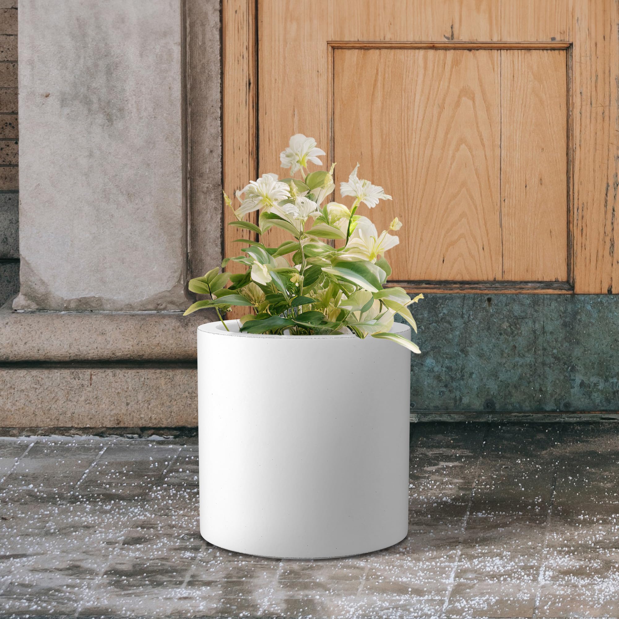 Kante patio styling with multiple planters creating cohesive outdoor decor impact