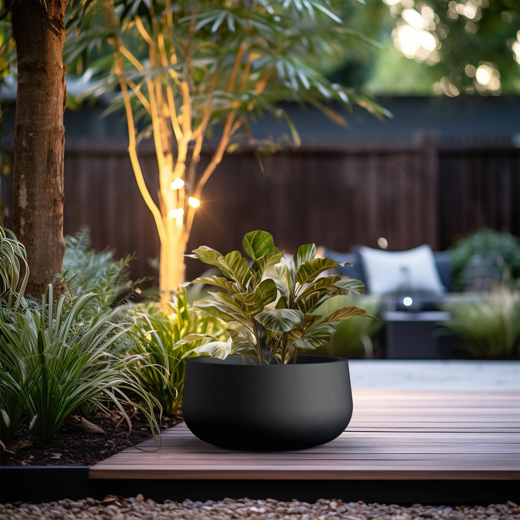 Kante drainage hole with rubber plug for indoor or outdoor use benefit