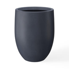kante front view charcoal planter showing modern silhouette and curb appeal