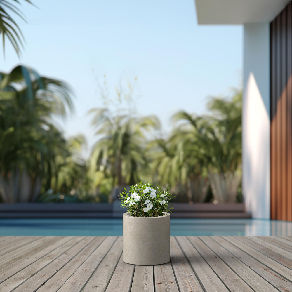 Kante three planters grouped demonstrating styling versatility and layered display benefit