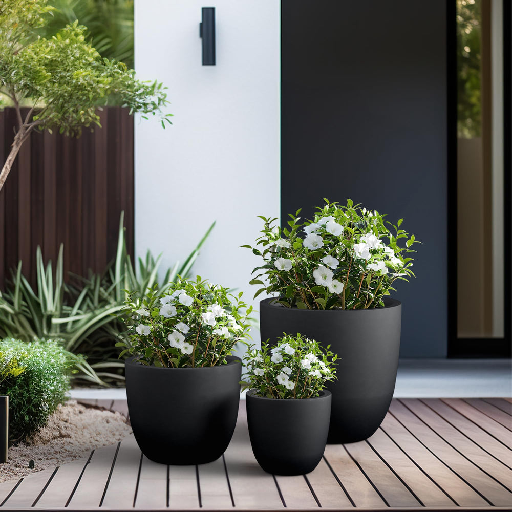 kante planters staged on a patio illustrating lifestyle appeal and curb impact benefit