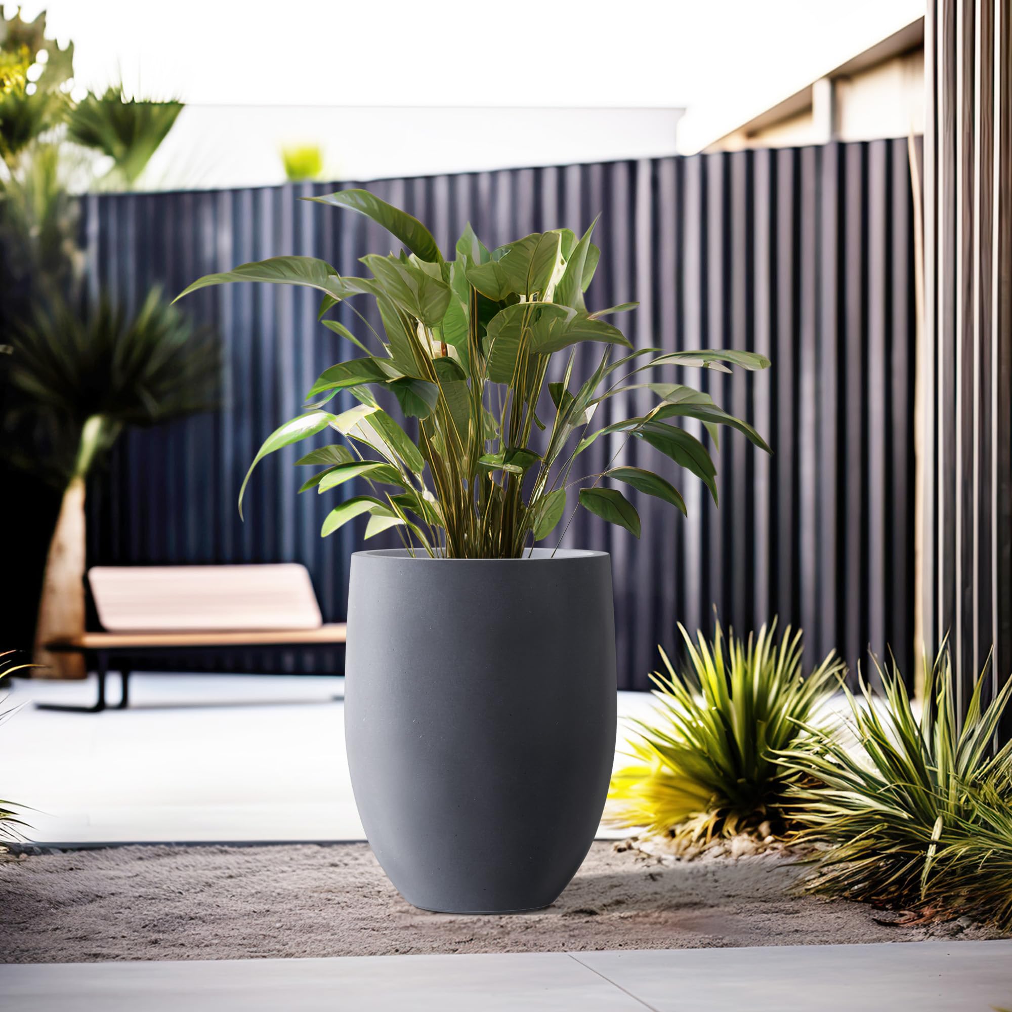 Kante planter styled on a balcony showcasing space-saving design