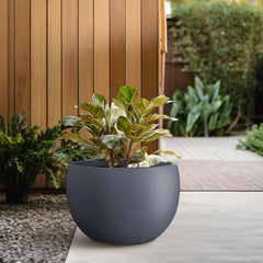 Kante planter on patio demonstrating weather resistance and outdoor use