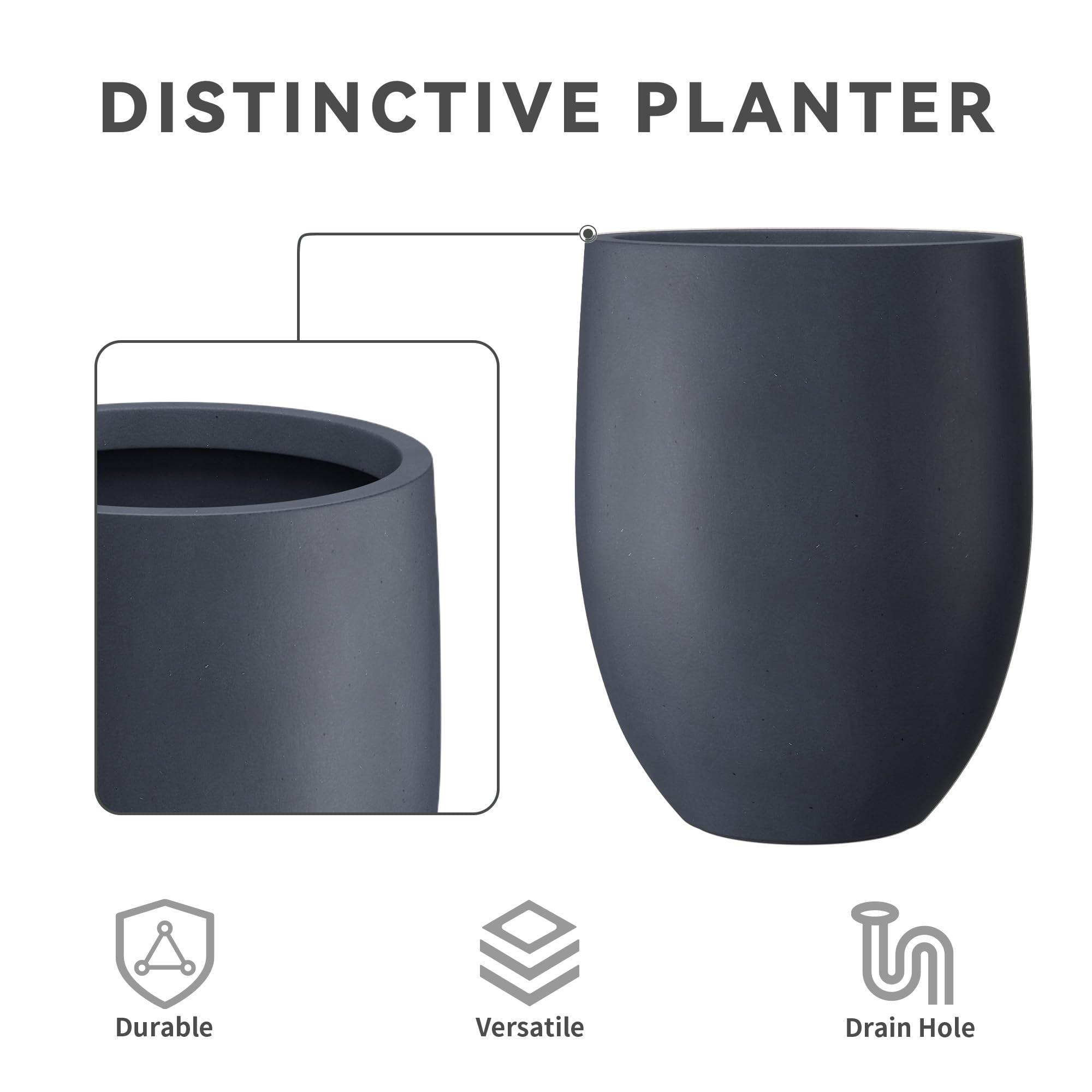 kante planter interior soil depth demonstrating root space and easy potting