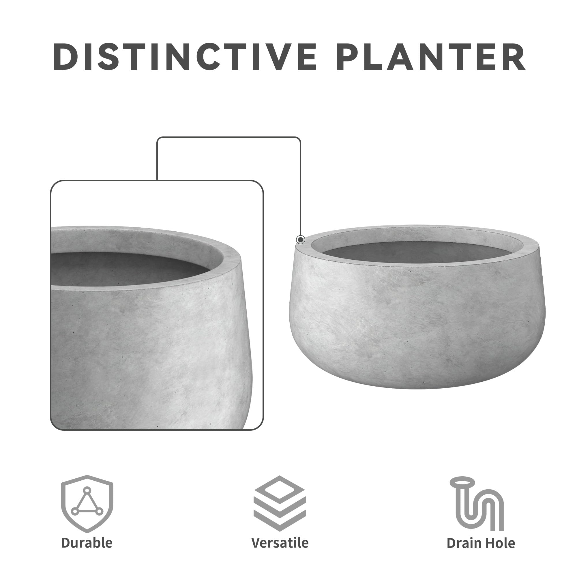 Kante planter styled on porch demonstrating modern outdoor curb appeal