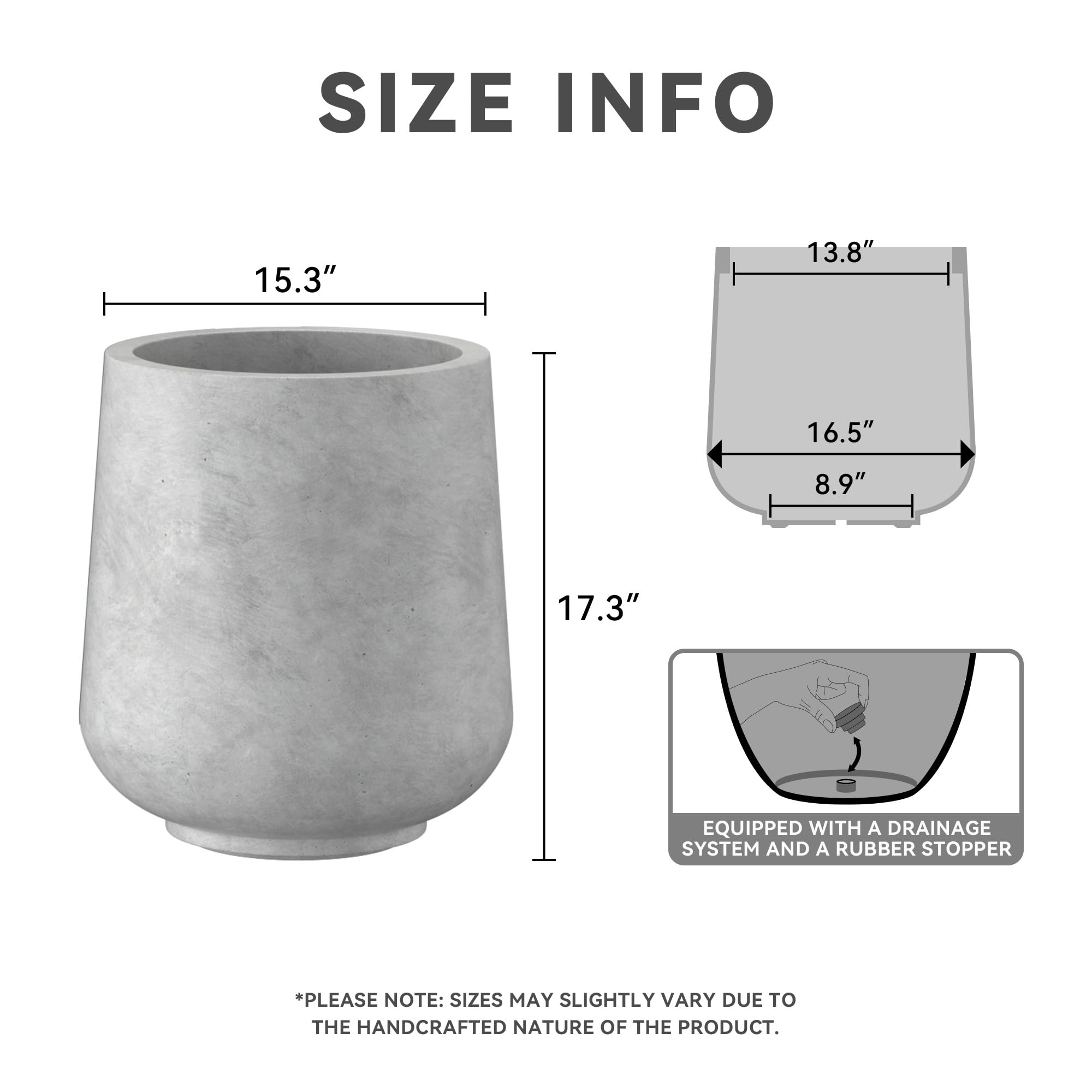 Kante planter side profile highlighting soft curves and modern clean lines