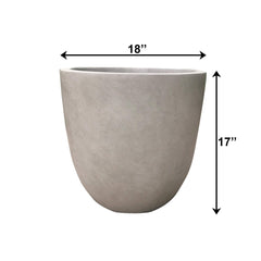 Kante planter holding palm on patio illustrating outdoor durability and style