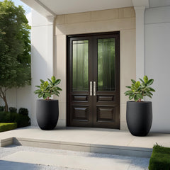Kante planter in use with ornamental tree on patio showing easy styling and visual impact