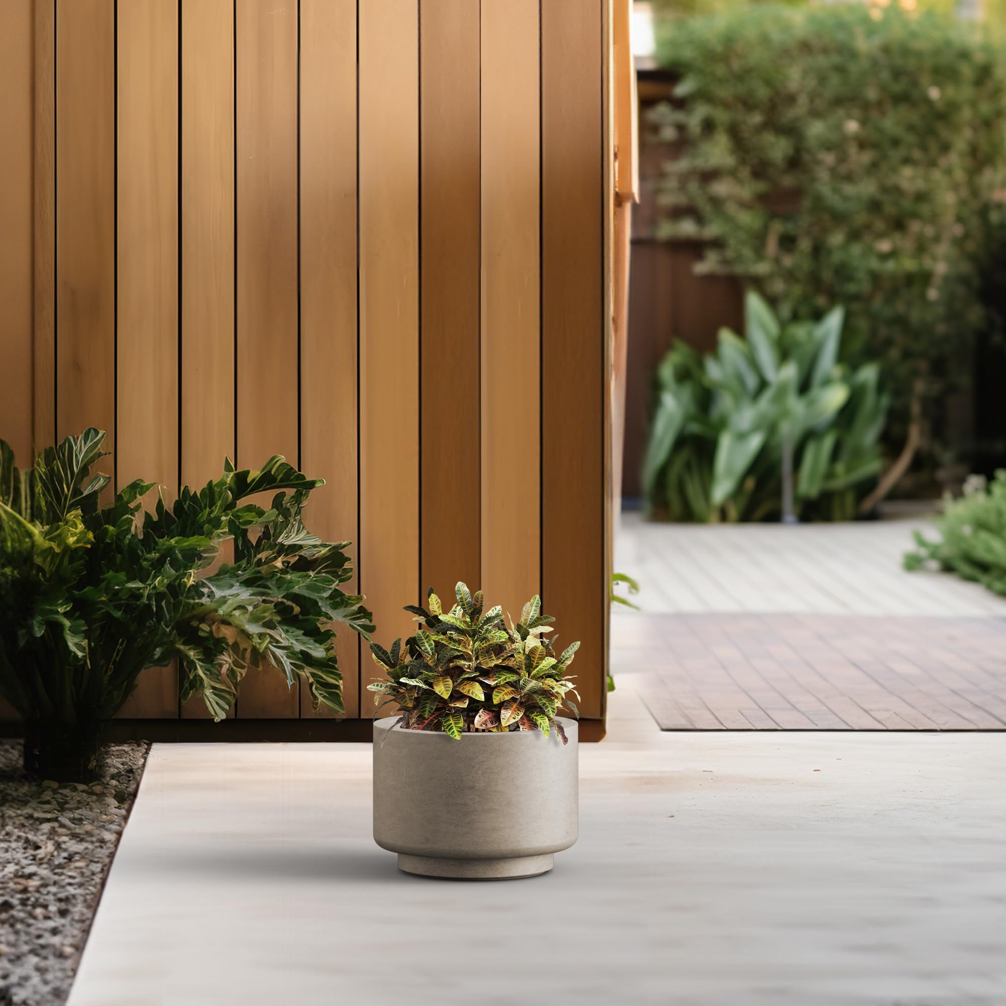 Kante planter filled with succulents demonstrating healthy planting and visual impact