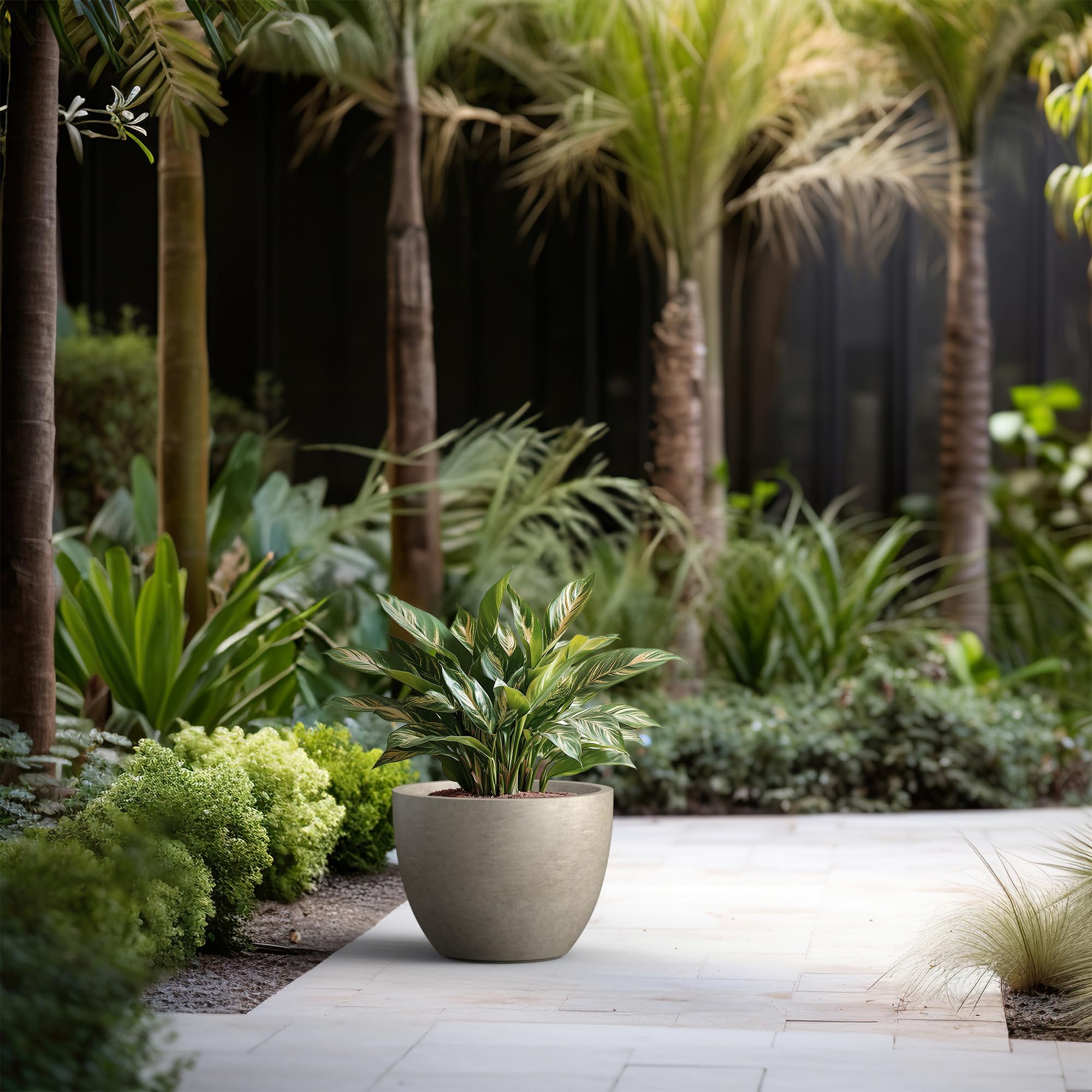 Kante planter on porch with succulents adds curb appeal and durability benefit
