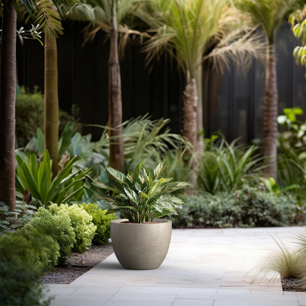 Kante planter on porch with succulents adds curb appeal and durability benefit