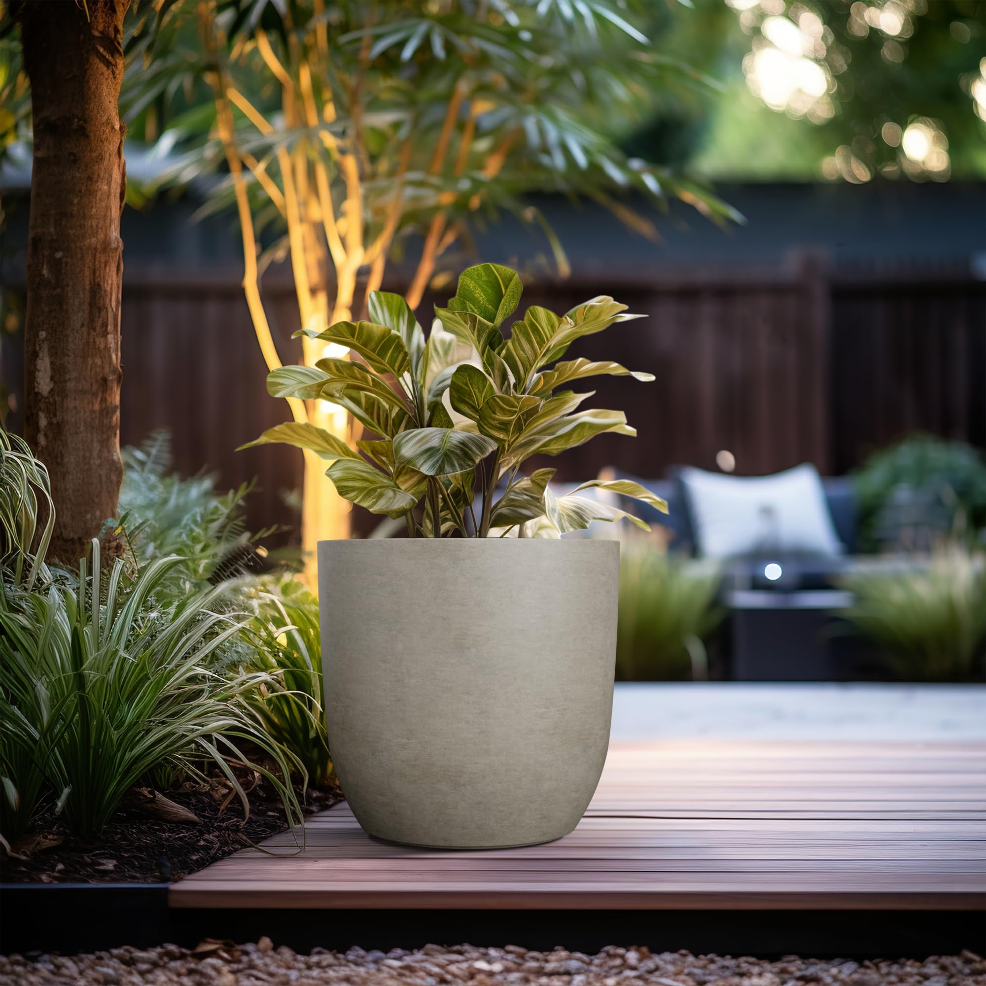 Kante planter filled with succulents showing healthy arrangement and depth