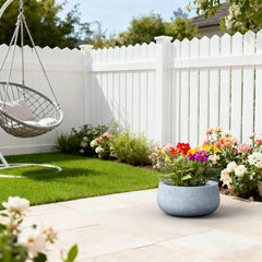 Kante planter staged with succulents demonstrating ample planting space and style