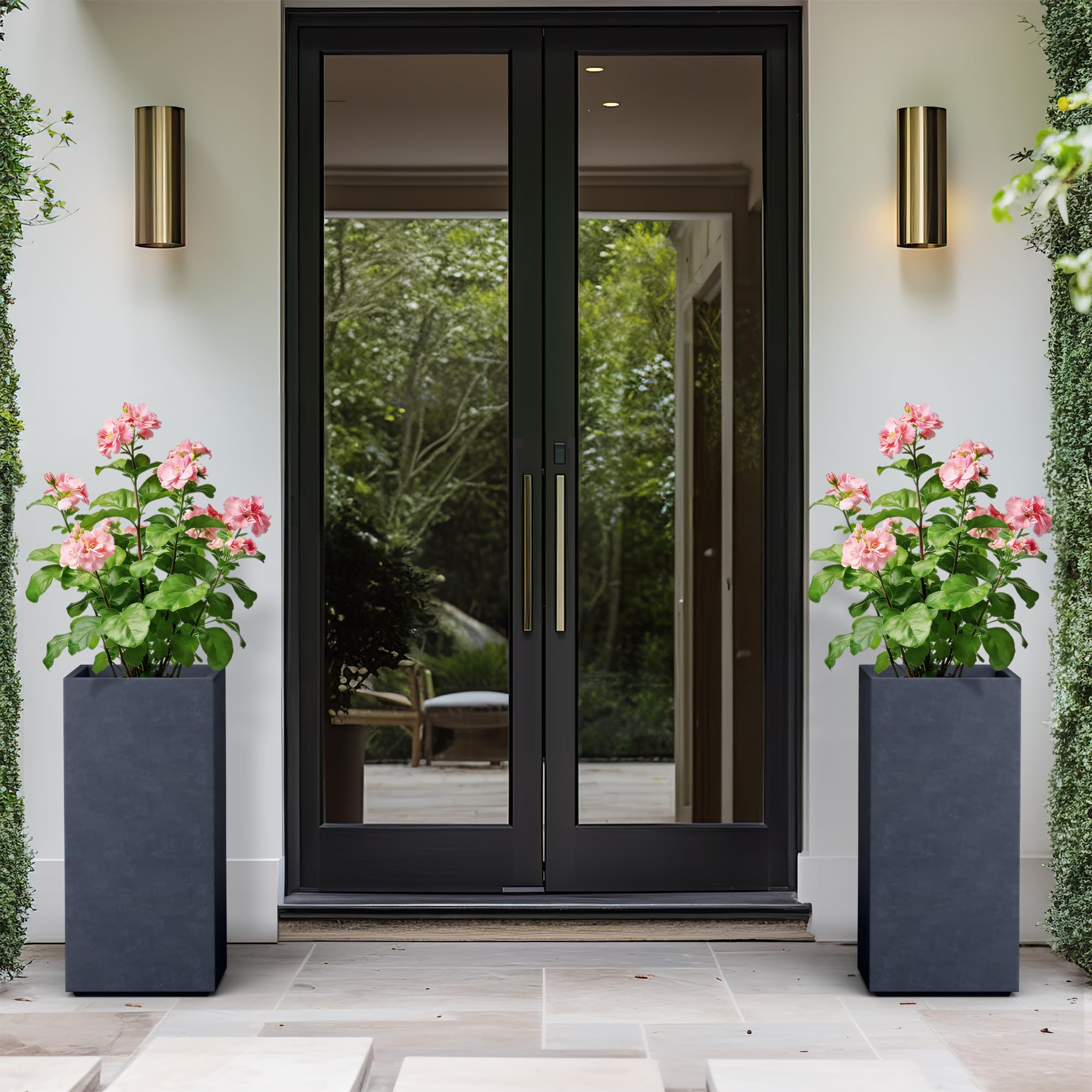 Kante size comparison next to a patio chair to illustrate 23.6 inch height