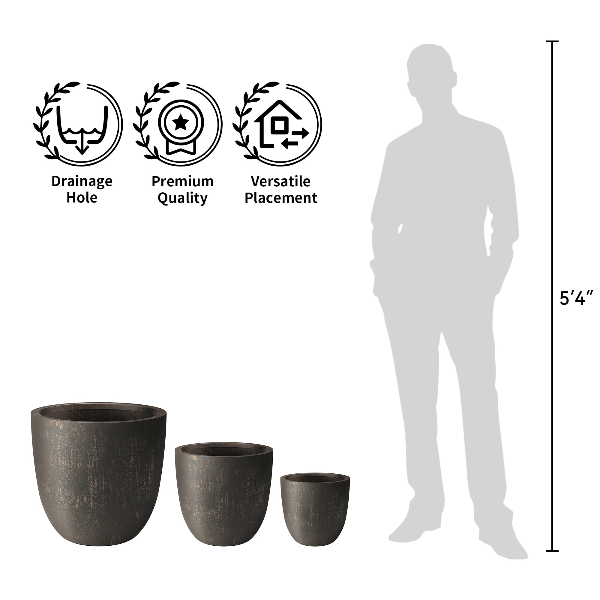 Kante scale next to doorstep illustrating size and placement beside entry