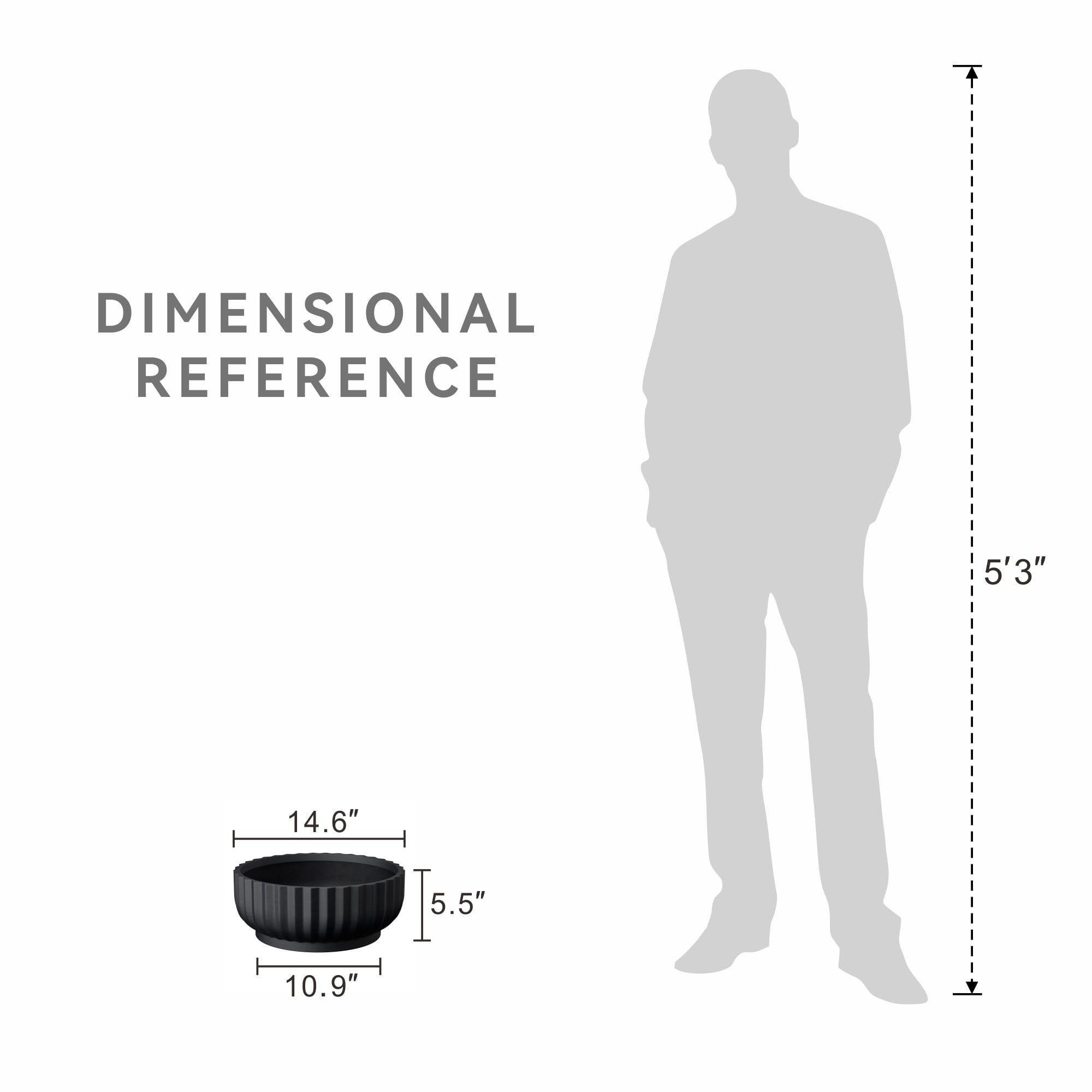 Kante size comparison with hand indicating lightweight concrete portability
