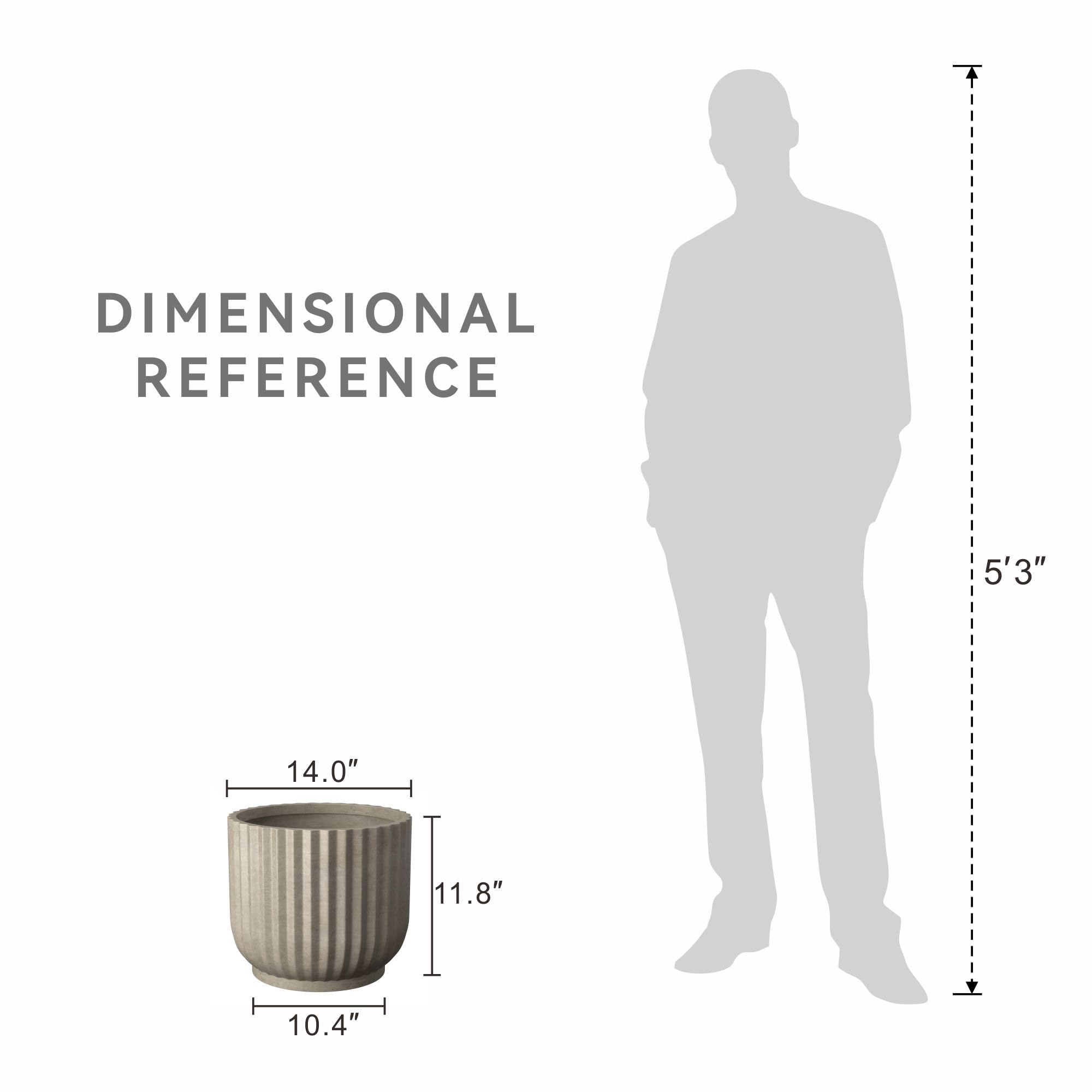 Kante next to a succulent to show size and planting capacity