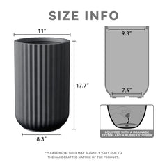 Kante side image highlighting fluted surface and architectural interest