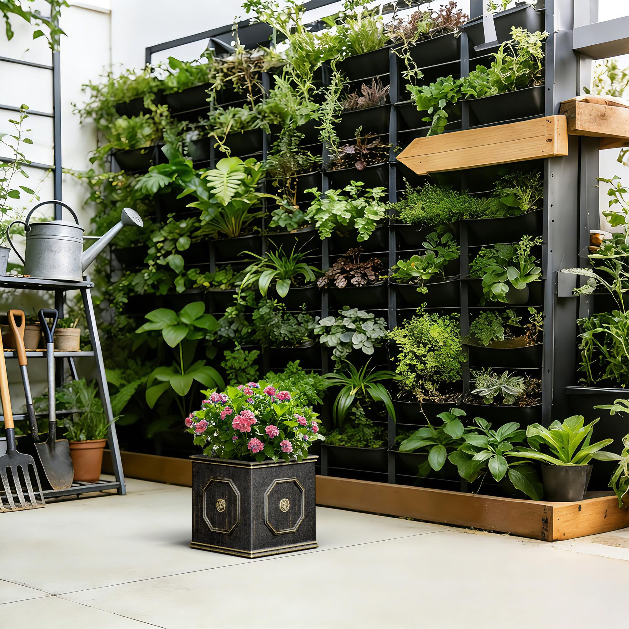 Kante side profile with drainage plug demonstrating indoor-outdoor water control