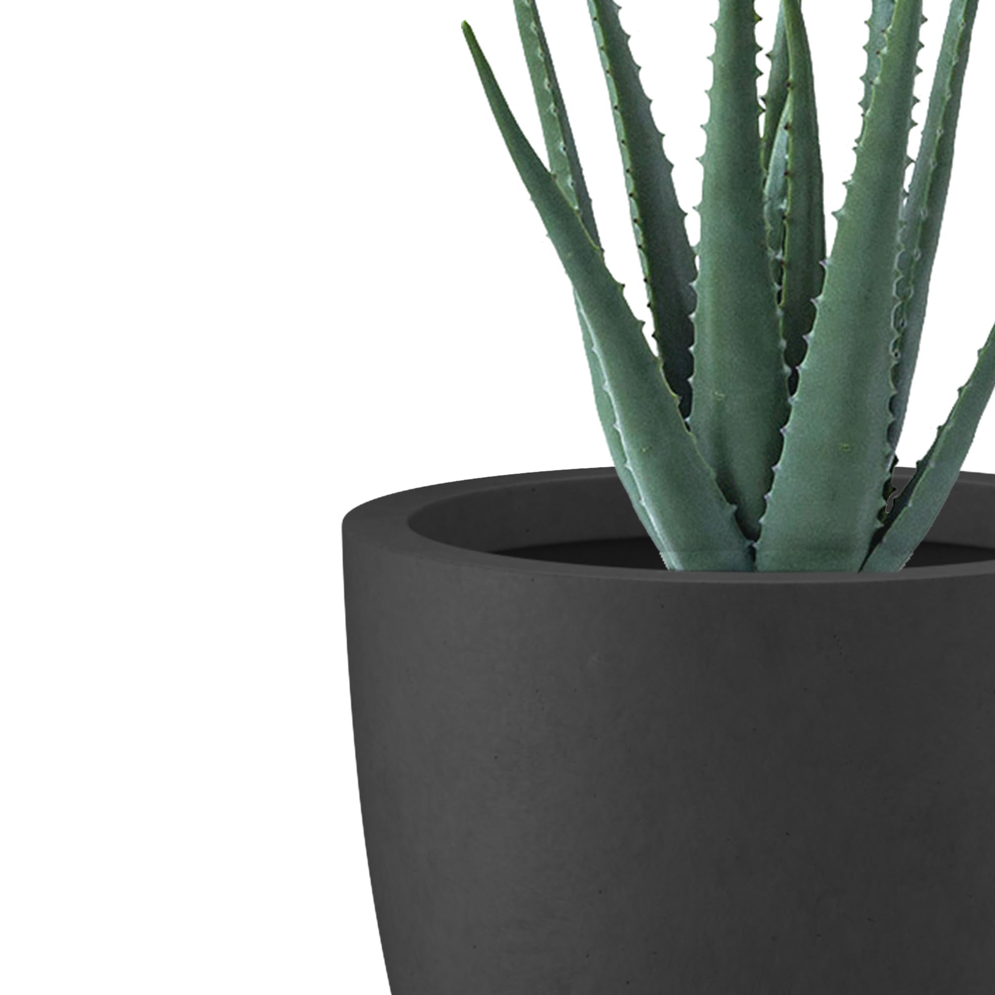 kante side profile of largest planter showing smooth curves and stability benefit
