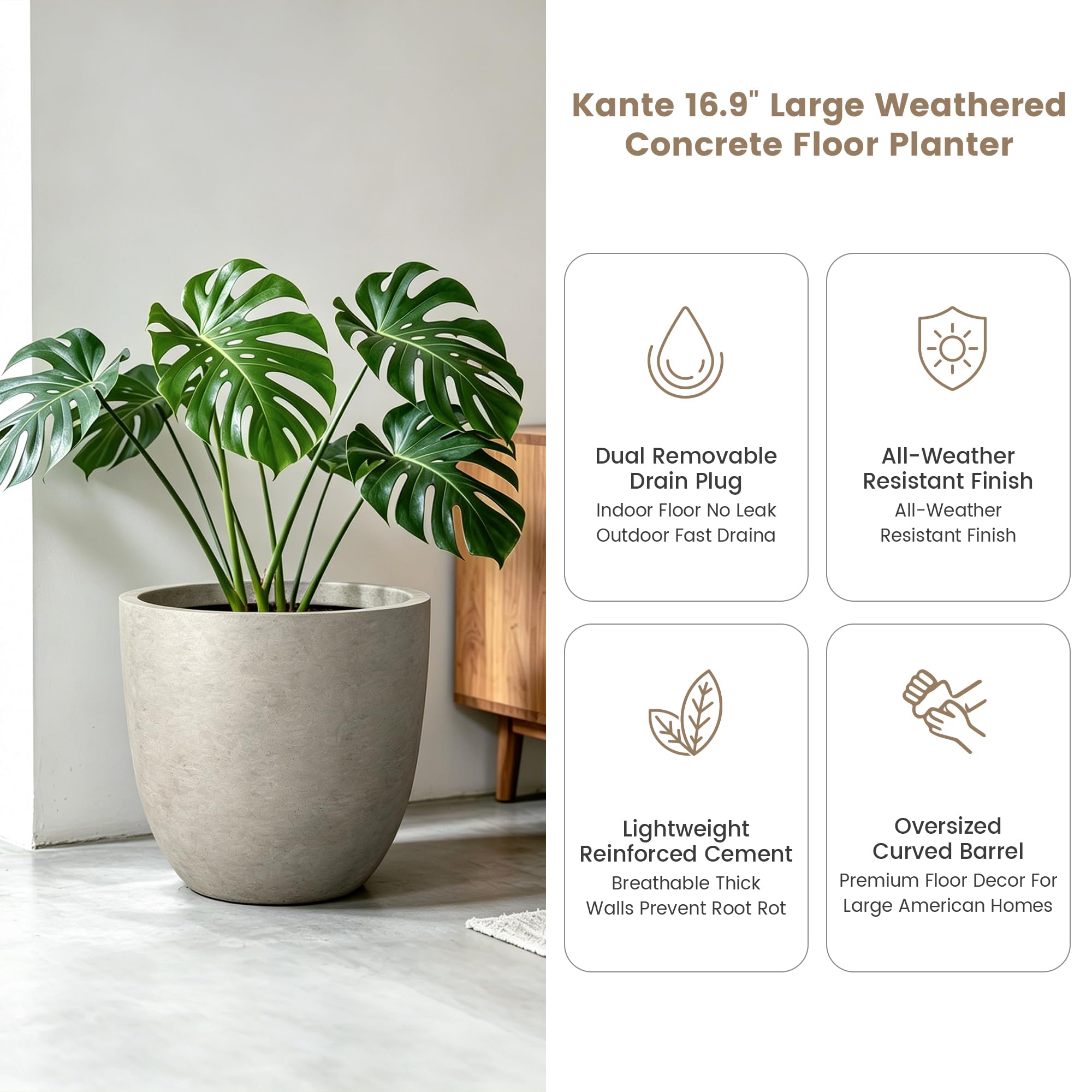 Kante side profile on patio showing curved silhouette and all-weather resilience