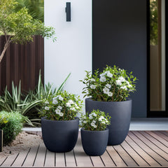kante top view showing drainage hole with rubber plug for indoor or outdoor water control