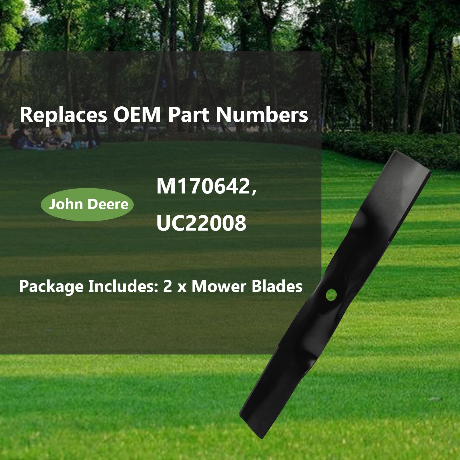 KANXAJJY blade installed on mower deck demonstrating proper alignment