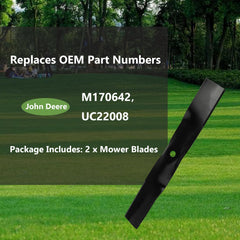 KANXAJJY blade installed on mower deck demonstrating proper alignment