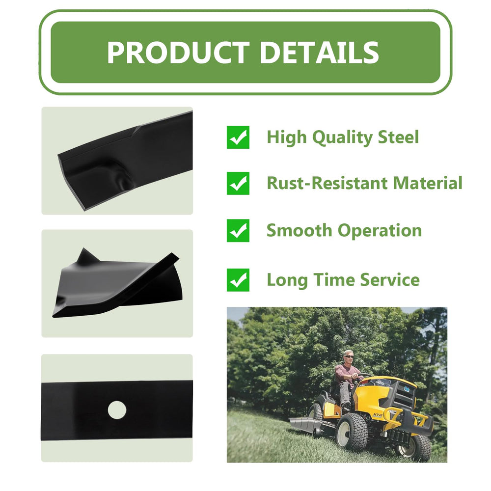 KANXAJJY blade installed on mower deck demonstrating improved suction