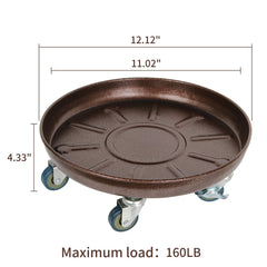 Kaoolaa wheel close-up solid rubber caster for quiet rolling and floor protection