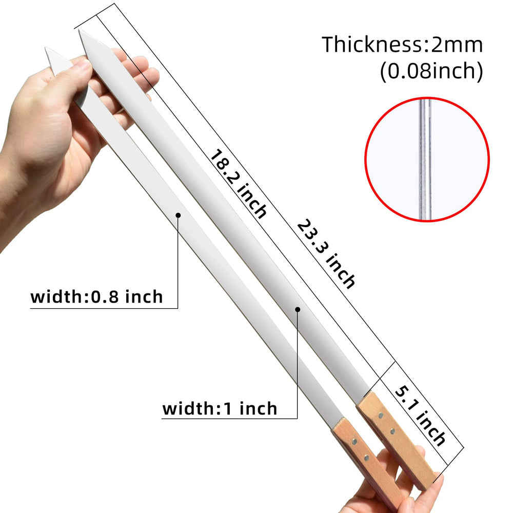 kaorou loaded skewers with meat and vegetables on grill, higher capacity per skewer