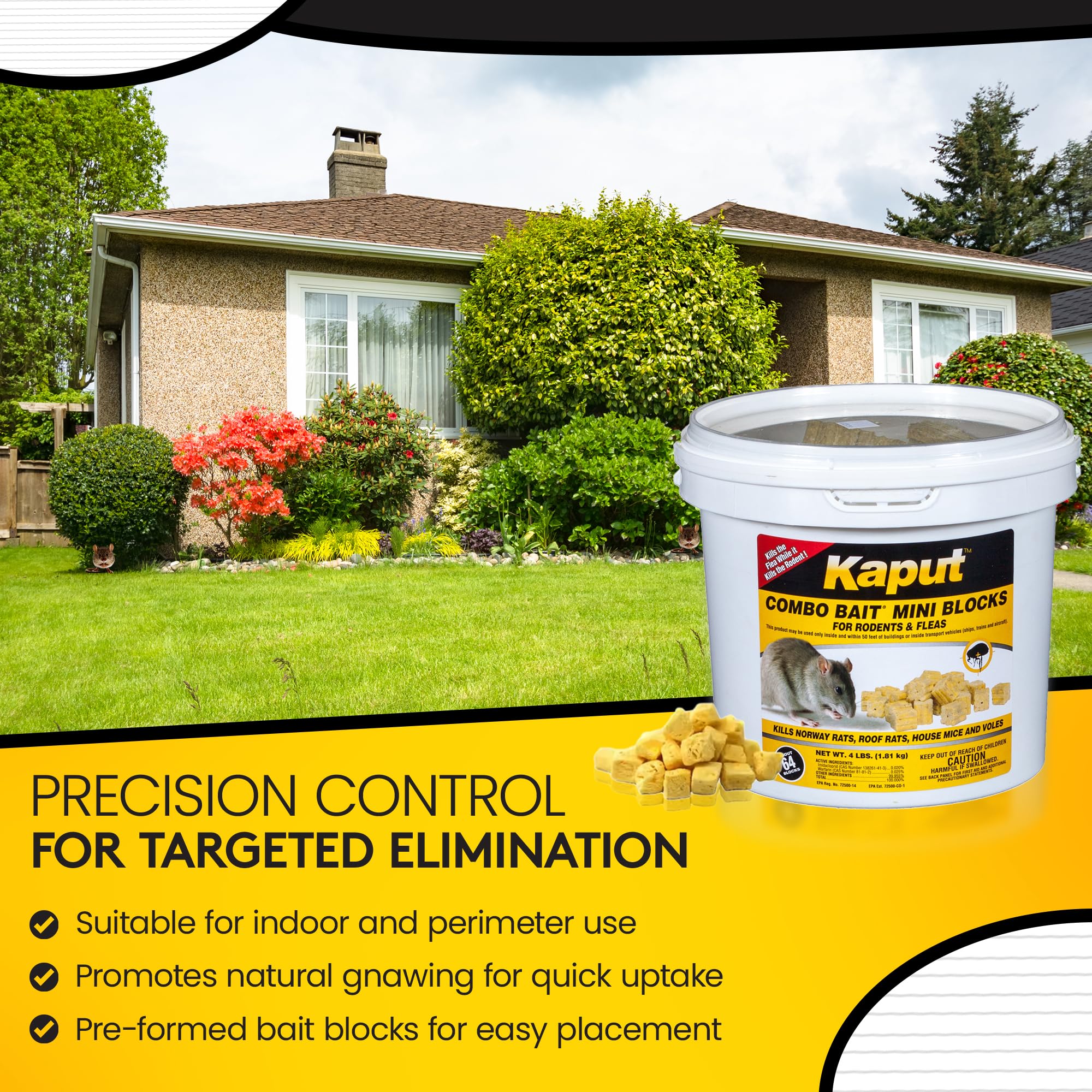 Kaput block texture detail highlighting durable, mess-free formulation