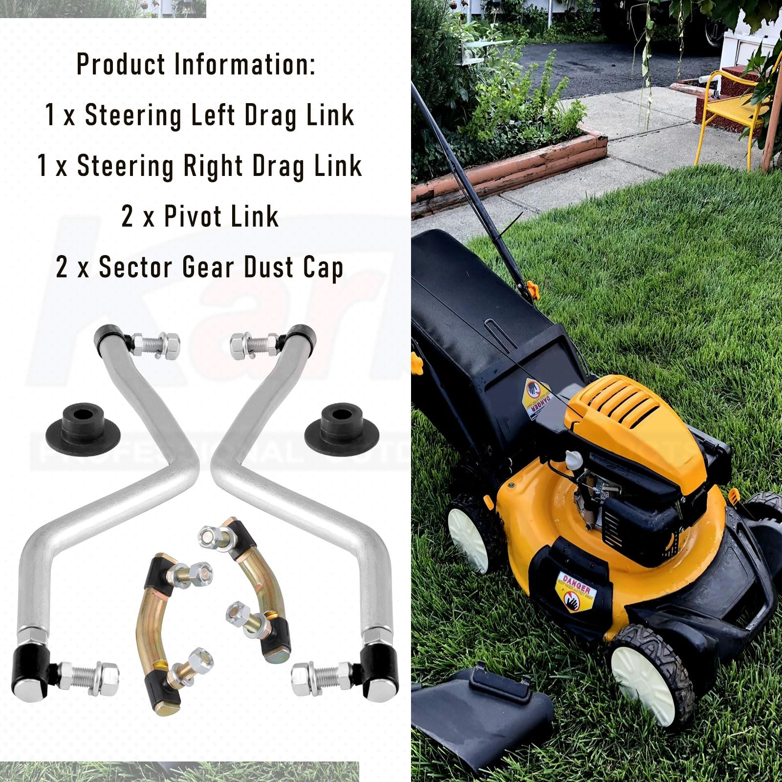 Karbay sector gear dust caps pictured protecting gear and preventing debris ingress for longer life