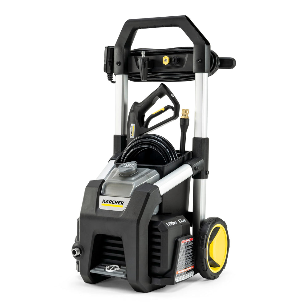 Kärcher K1700B front view showing compact design and organized storage