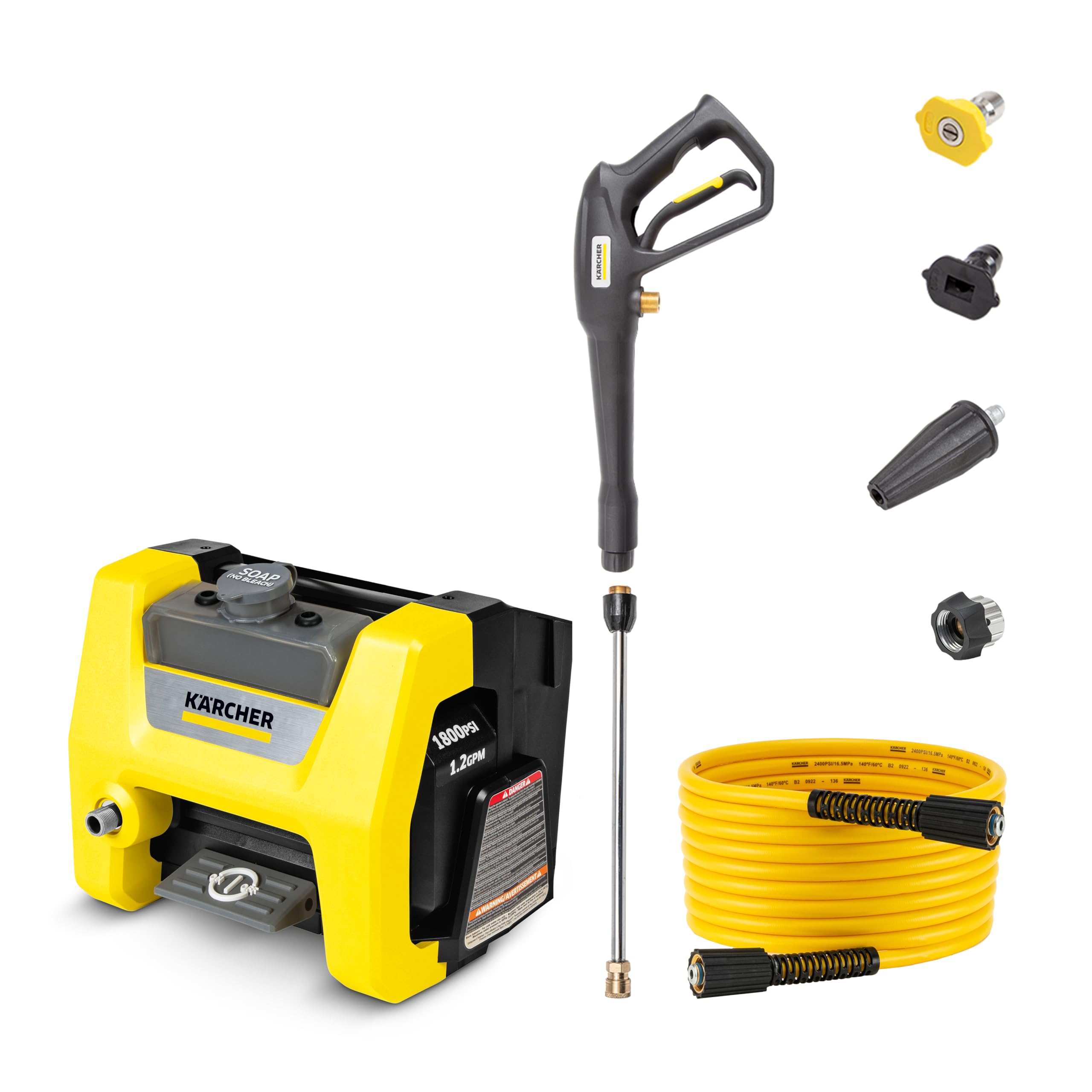 KÄRCHER K1800 Cube front view showing compact design and portability benefit
