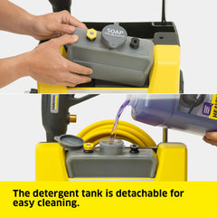 KÄRCHER K1800 Cube nozzles and spray wand detail for versatile cleaning