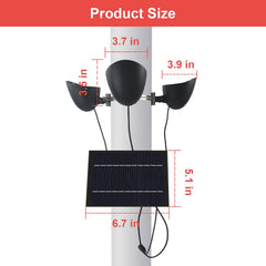 KARLIOBE solar panel mounted at angle capturing sun for efficient charging