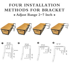 Karlliu adjustable bracket closeup showing secure mounting and easy installation benefit