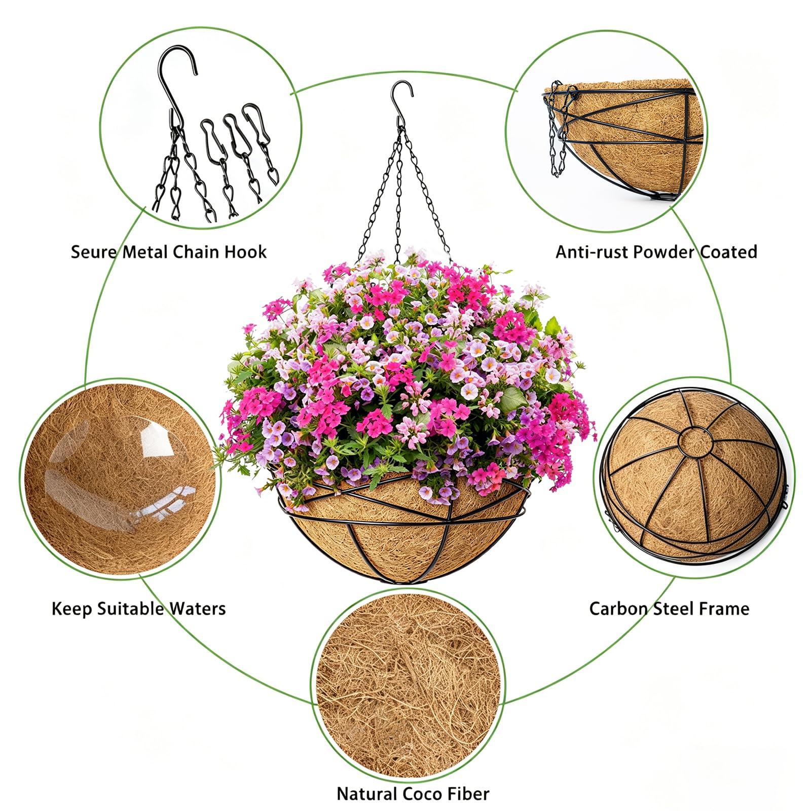 Karlliu chain and hook detail highlighting sturdy hanging and safety benefit