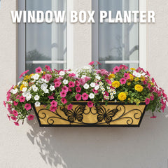 Karlliu close-up of butterfly pattern on planter highlighting stylish garden decor