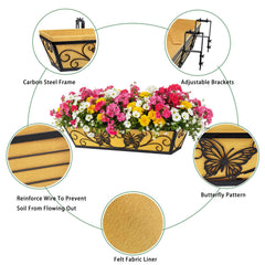 Karlliu felt liner detail showing breathable fabric that retains moisture for roots
