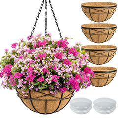 Karlliu front view of 18-inch hanging planter showing clean design and strong hold